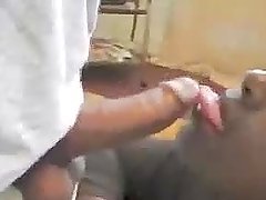 Black Babe Taking Pink Pecker