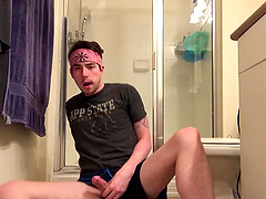 Cole Summers is on the bathroom floor, working up a boner