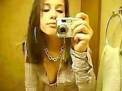 Sweet goth slut sharing her amazing tits and pussy