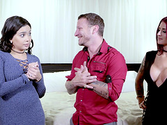 Mistress Alliyah Hadid in a threesome with a dick-hungry wife