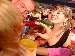 The male strippers have these ladies all riled up and in a frenzy