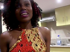 Epic black teen gets fucked from behind