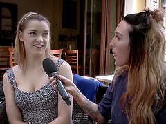German blonde teen fucks a stranger