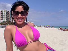 Lucky guy gets to bang horny Abella Anderson while her tits bounce