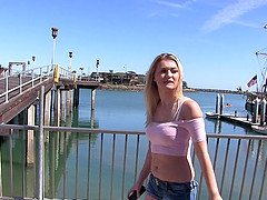 Stunning babe Natalia Starr gets her tiny cunt drilled with a long pecker