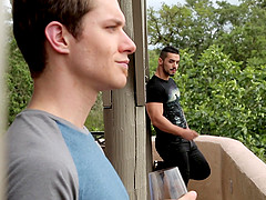 After a blowjob gay gets his ass pounded by horny Zak Bishop