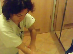 Toilet Spy footage from Mexico. First my wife, next my friend in our toilet.