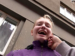 Blonde amateur teen Monika L rides and blows her boyfriend