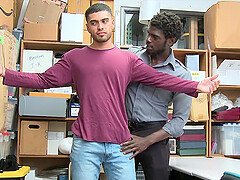 Hot Black Security Officer Pounds A Virgin Boy’s Tight Asshole