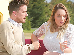 Horny wife Jemma Valentine loves to have sex with her neighbor