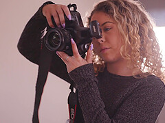 Amateur photographer Allie Addison is surprised by the size of his cock