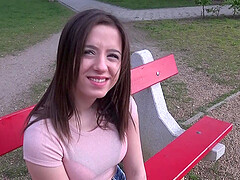 Close up video of girlfriend Gabriella Lati having her first anal