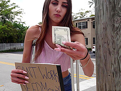 Close up POV video of street hooker Natalia Nix getting fucked