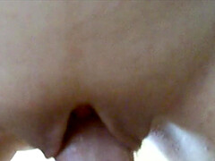 Shaved pussy close up