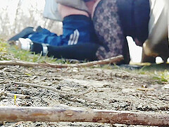 Fucked trance ass in a park