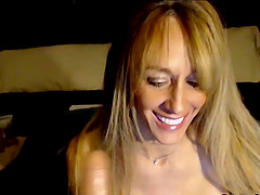Hot mature blonde with busty big tits talking dirty and being so naughty