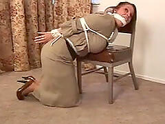 Tied up sexy teacher