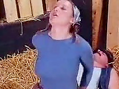 German Blonde Teen Gets Fucked and Covered in Cum - Retro Porn Scene