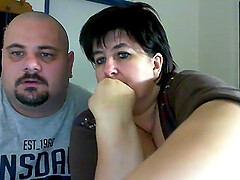 Fat couple on webcam