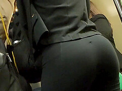Nice ass in the train