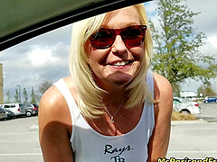 Sexy blonde mature Paris Rose