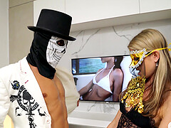 Awesome Halloween rimming with a hot Gina Gerson