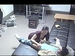 Husband hid hidden cameras in the house to film his wife fucking