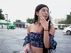 Amazing fucking in the back of the van with sexy Binky Beaz
