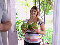 Hardcore fucking on the bed with curvy neighbor Jenni Noble
