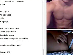 Cute busty teen play with her pussy on sex chat