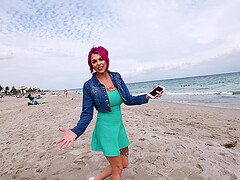 Tattooed pink haired chick Anna Bell Peaks fucked balls deep