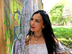 Provocative stranger Katty Doll drops her clothes for a quickie