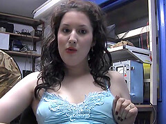 Horny babe Lady Tiffanny gets her pussy drilled with a dildo