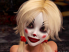 Joker fucks hard a hot sexy blonde in abandone room